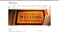 Desktop Screenshot of petersigns.com